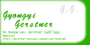 gyongyi gerstner business card